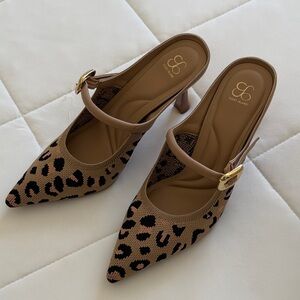 Cosy Island Pointed Toe Heeled Mules